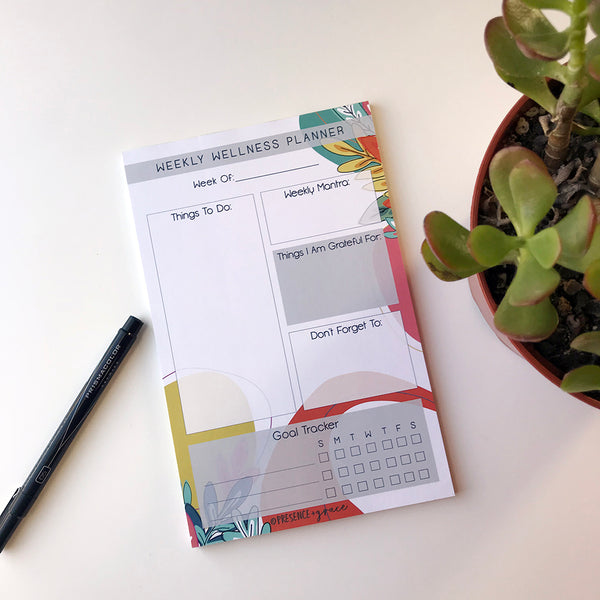 Weekly Wellness Planner Notepad